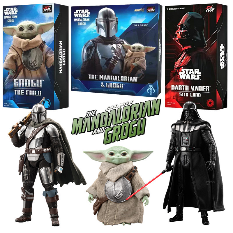 Baby Yoda Products - ZD Toys 1:10 スターウォーズフィギュアダースベイダールークスカイウォーカーストームトルーパーグローグベビーヨーダマンダロリアンアクションフィギュア子供のおもちゃ