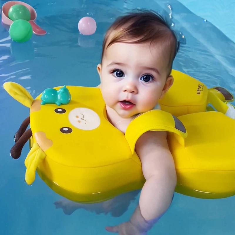 Baby Swimming Floater - 赤ちゃんと子供のための非膨張式インフレータブルスイミングプール,6〜36か月