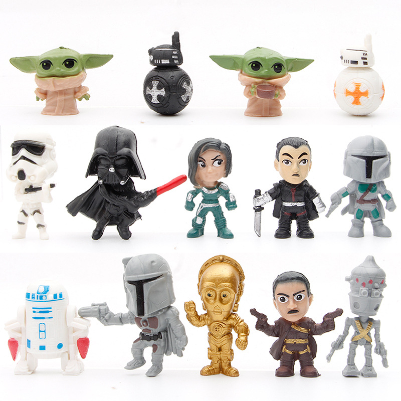 Baby Yoda Products - 14-16個/セット ダース・ベイダー マンダロリアン ディナージン ベイビーヨーダ スカイウォーカー