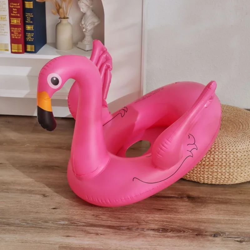 Baby Swimming Floater - 動物型浮き輪おもちゃ ベビー用スイミングリング 夏用屋外フローティングシート フラミンゴプールパーティー ウォータートイ 子供用