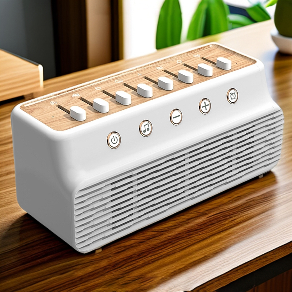 White Noise Machine Baby - 8種類の自然音 ベビーホワイトノイズ睡眠マシン ワイヤレスBluetooth対応スピーカー ポータブルミュージックボックス 寝室用睡眠補助ツール