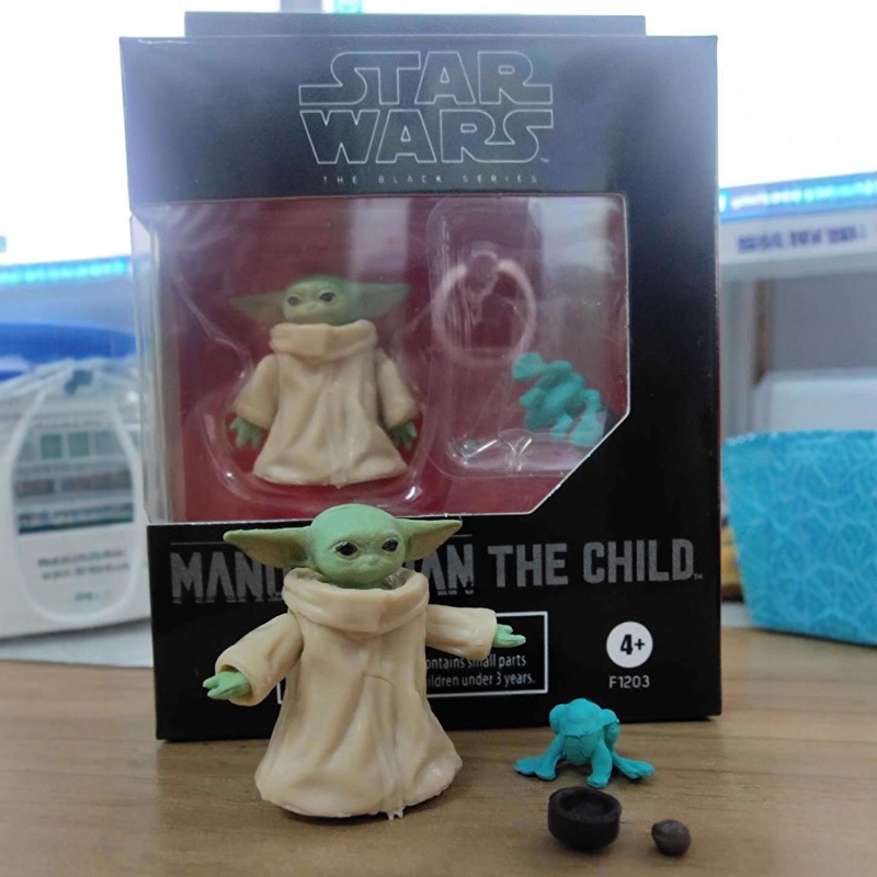 Baby Yoda Products - 箱入り 3 センチメートル新アニメスターウォーズグローグベビーヨーダかわいい Q バージョンフィギュア PVC