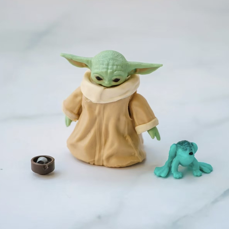 Baby Yoda Products - ウォーズヨーダベビーアニメ可動アクションフィギュアかわいいモデルデスクトップ装飾トレンディおもちゃファンへの完璧なサプライズギフト