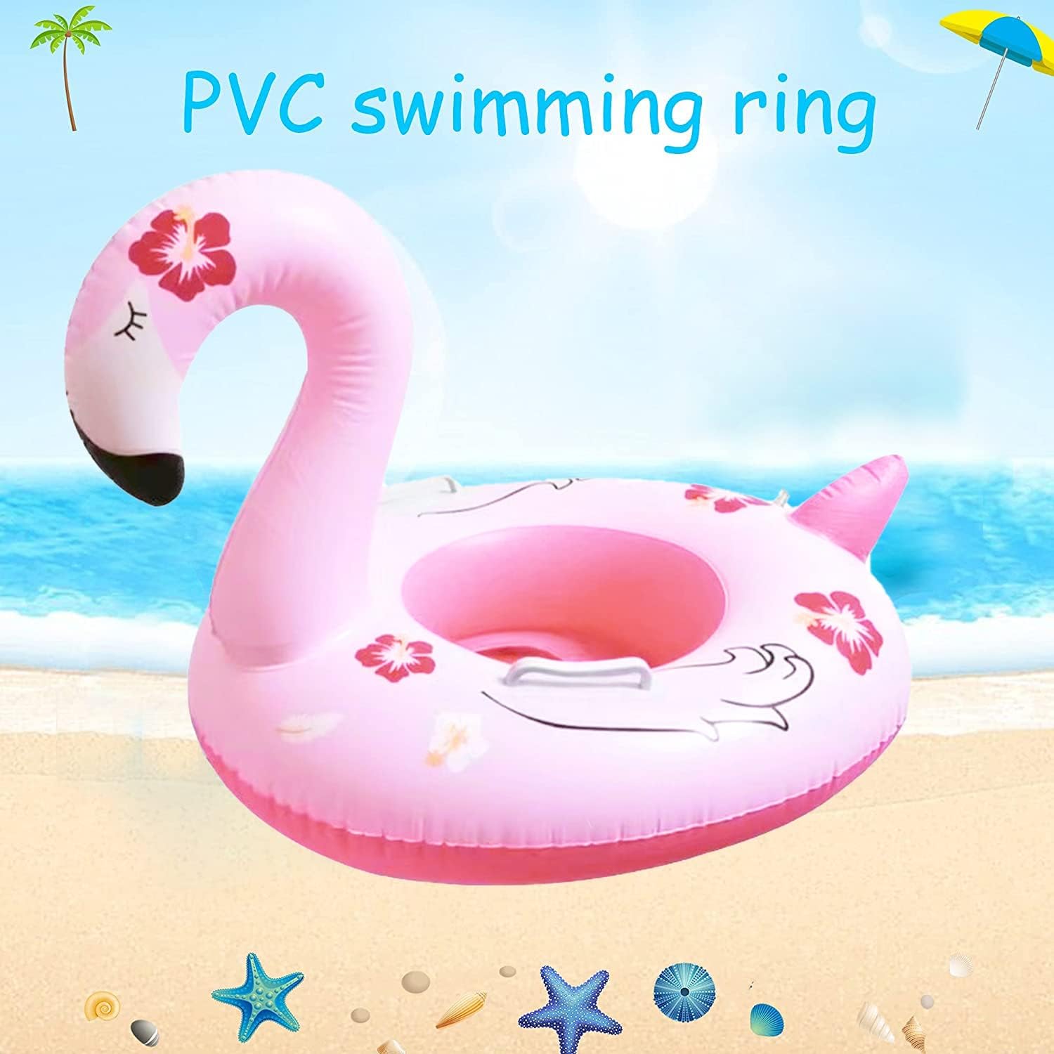 Baby Swimming Floater - 夏インフレータブルおもちゃフローティングシートフラミンゴ形状水水泳リング赤ちゃん屋外プールインフレータブル水泳リング水のおもちゃ