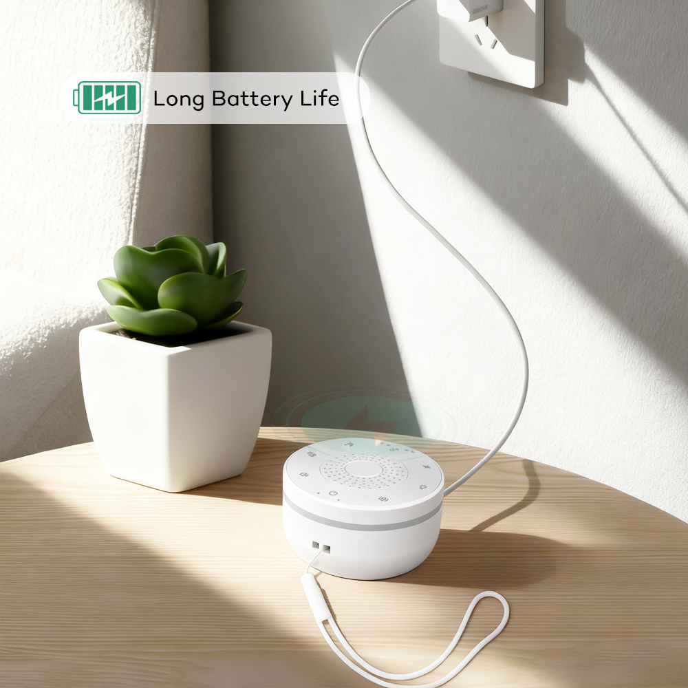 ホワイトノイズマシン、子守唄タイマー、ナイトライト付きベビー - White Noise Machine Baby のレビューと価格