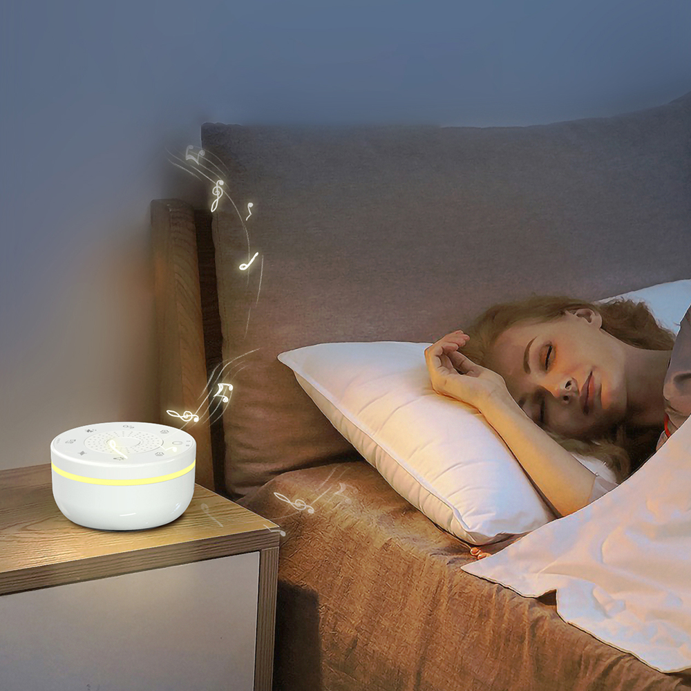 ホワイトノイズマシン、子守唄タイマー、ナイトライト付きベビー - White Noise Machine Baby のレビューと価格