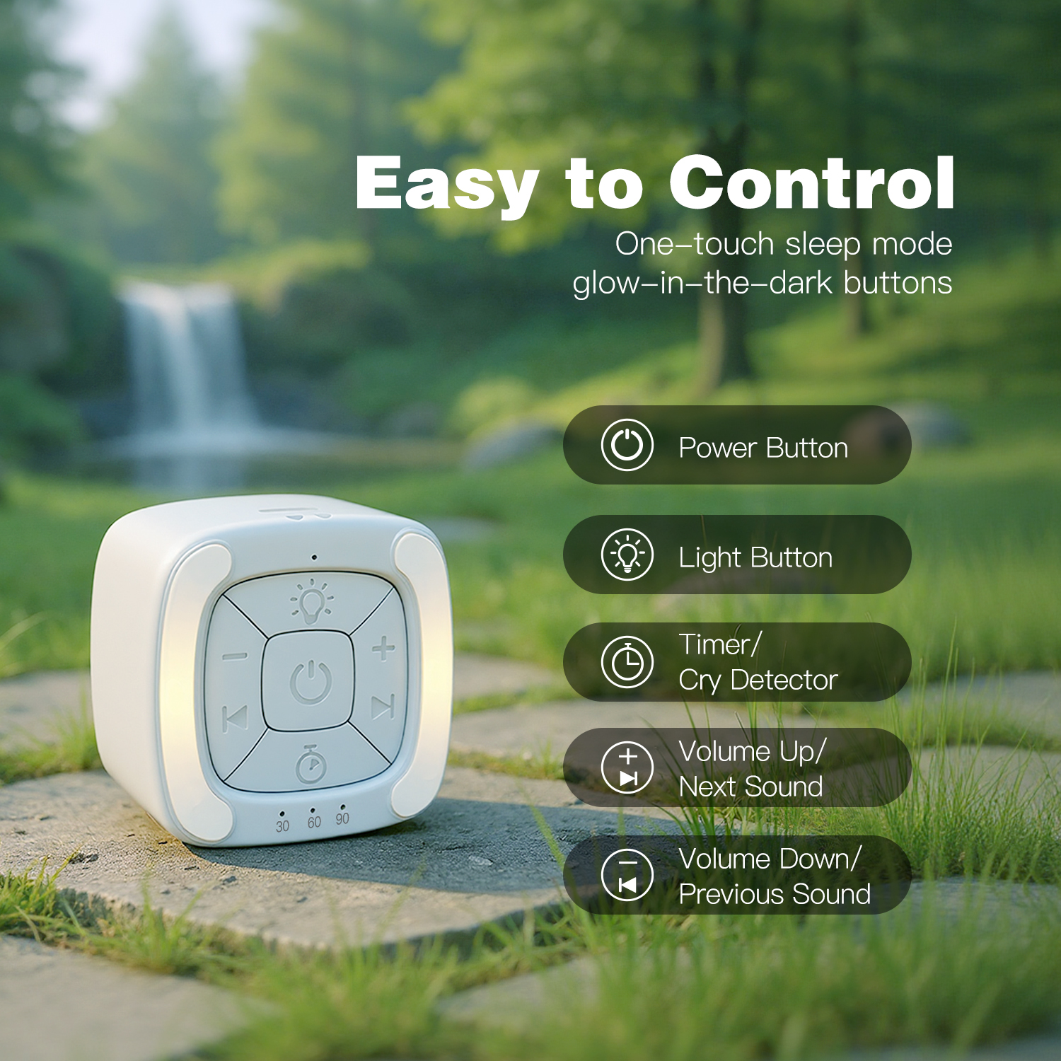 ベビーホワイトノイズマシン スマート泣き声検知、30種類の癒 - White Noise Machine Baby のレビューと価格
