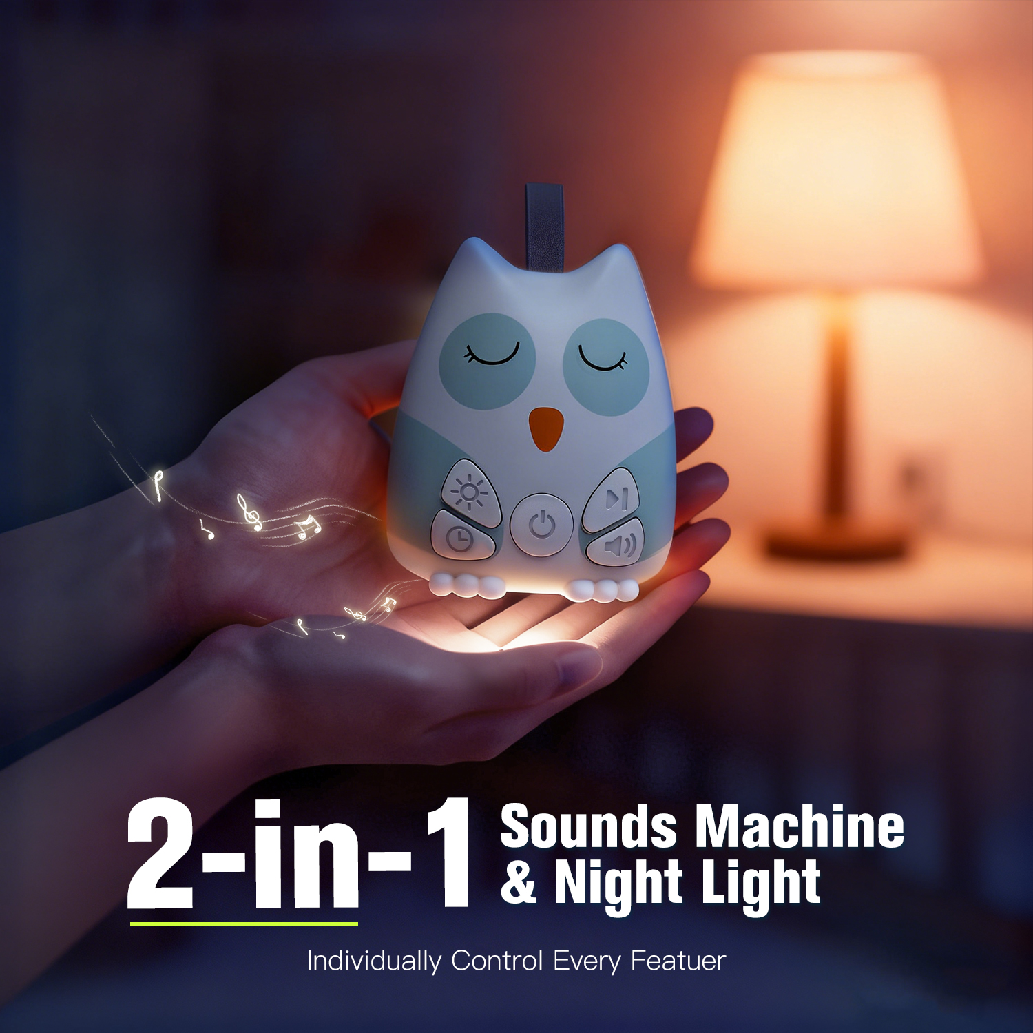 ポータブルホワイトノイズサウンドマシン 赤ちゃん用 30種類 - White Noise Machine Baby のレビューと価格