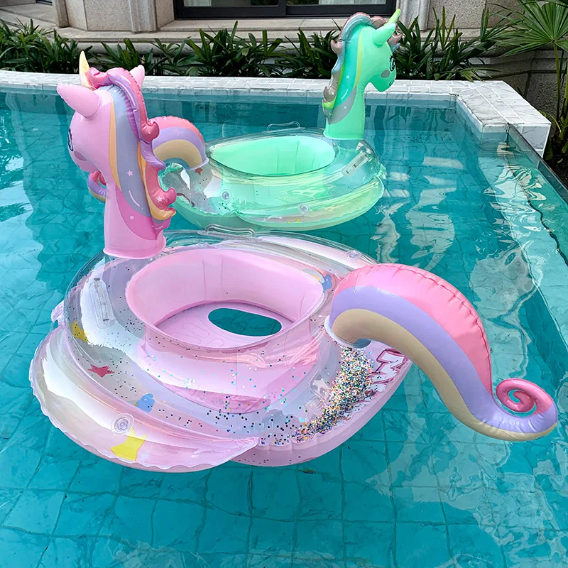 子供のためのユニコーン型のインフレータブルブイ,レインボーと - Baby Swimming Floater のレビューと価格