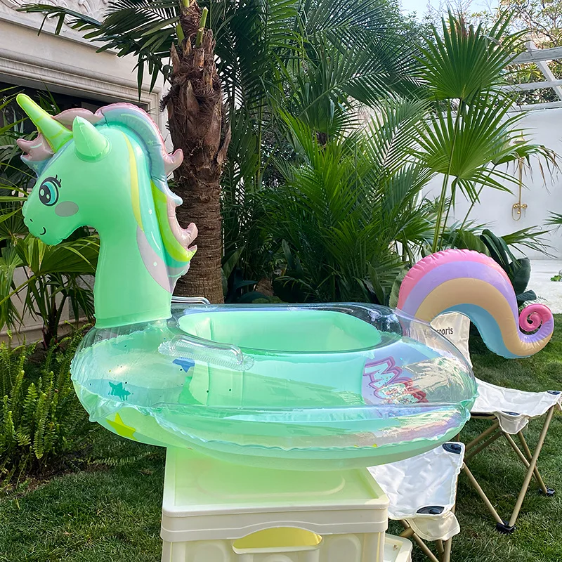 子供のためのユニコーン型のインフレータブルブイ,レインボーと - Baby Swimming Floater のレビューと価格
