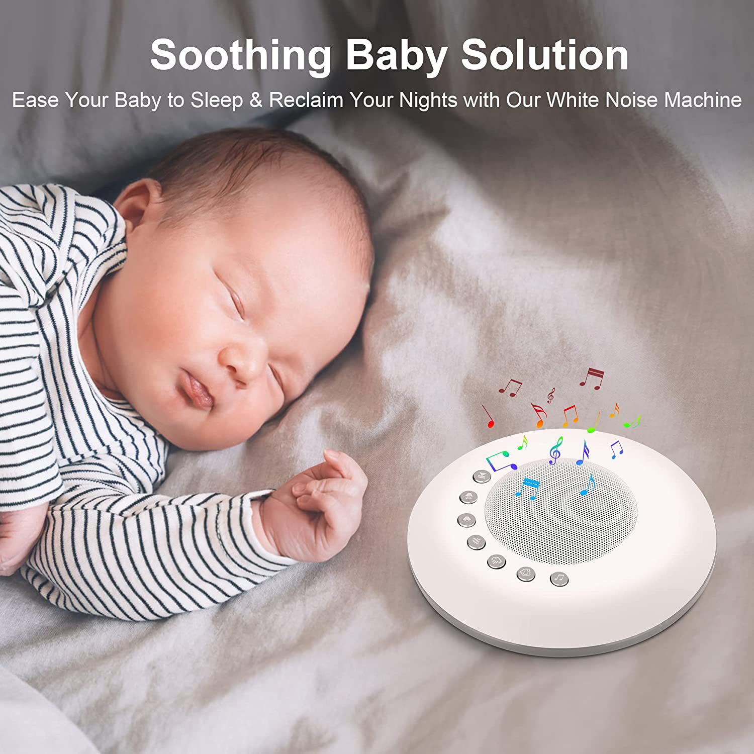 赤ちゃん用ホワイトノイズサウンドマシン 28種類の心地よい音 - White Noise Machine Baby のレビューと価格