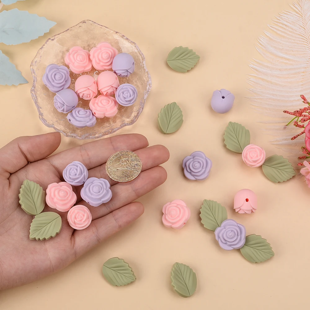 LOFCA 30 個ローズシリコーンビーズフラワーフォーカル - Baby Products List のレビューと価格