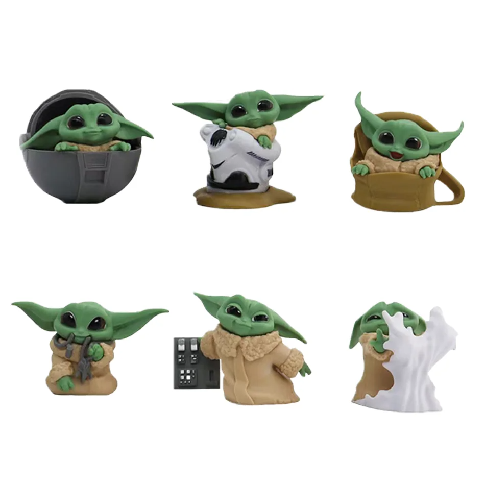 2スタイル6個/セット ディズニーアニメフィギュア 5-8c - Baby Yoda Products のレビューと価格
