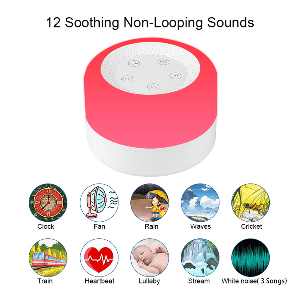 ベビーホワイトノイズマシン おやすみ調整可能なナイトライト  - White Noise Machine Baby のレビューと価格