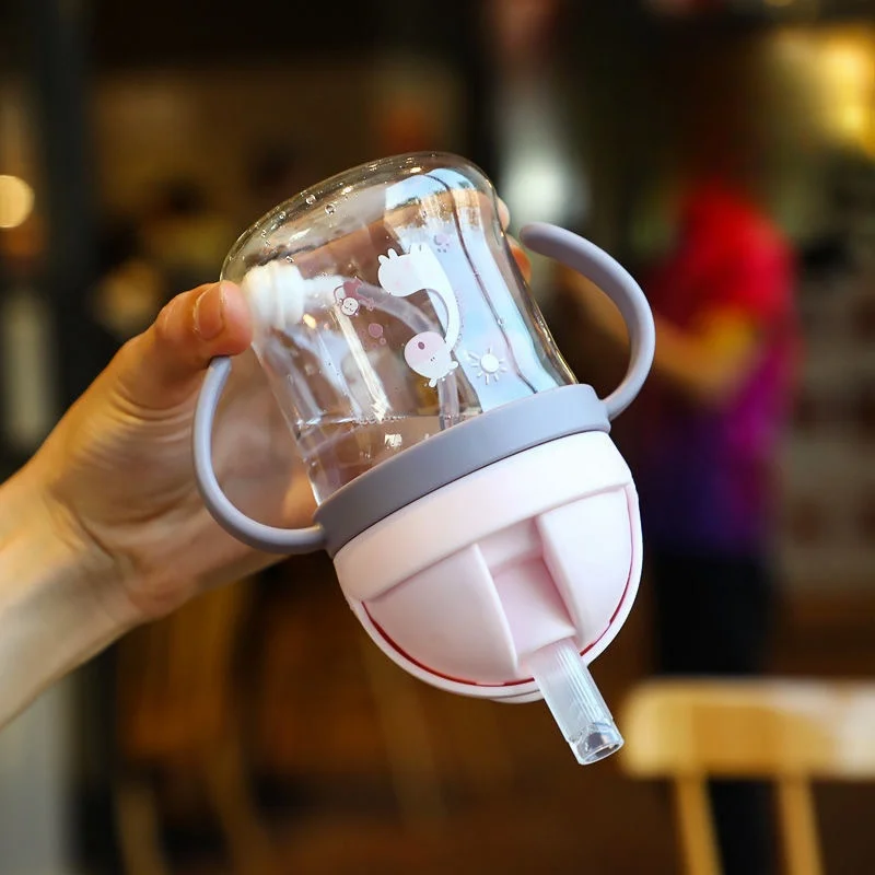 新しい漫画パターン屋外子供用飲料ボトルストロー付きベビー授乳 - Baby Products List のレビューと価格