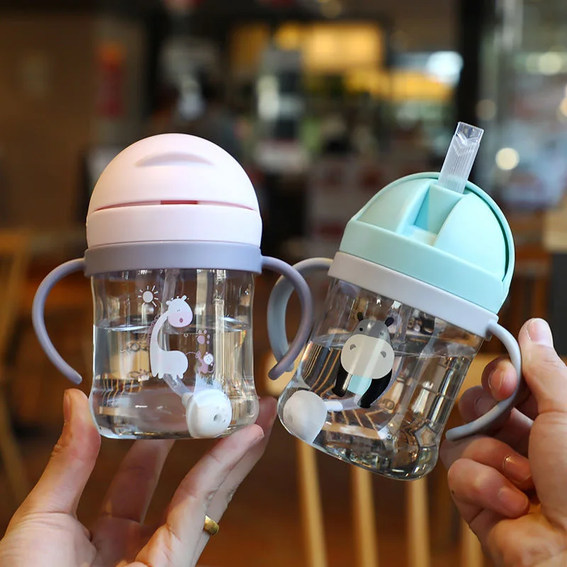 新しい漫画パターン屋外子供用飲料ボトルストロー付きベビー授乳 - Baby Products List のレビューと価格