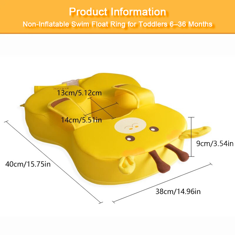赤ちゃんと子供のための非膨張式インフレータブルスイミングプー - Baby Swimming Floater のレビューと価格