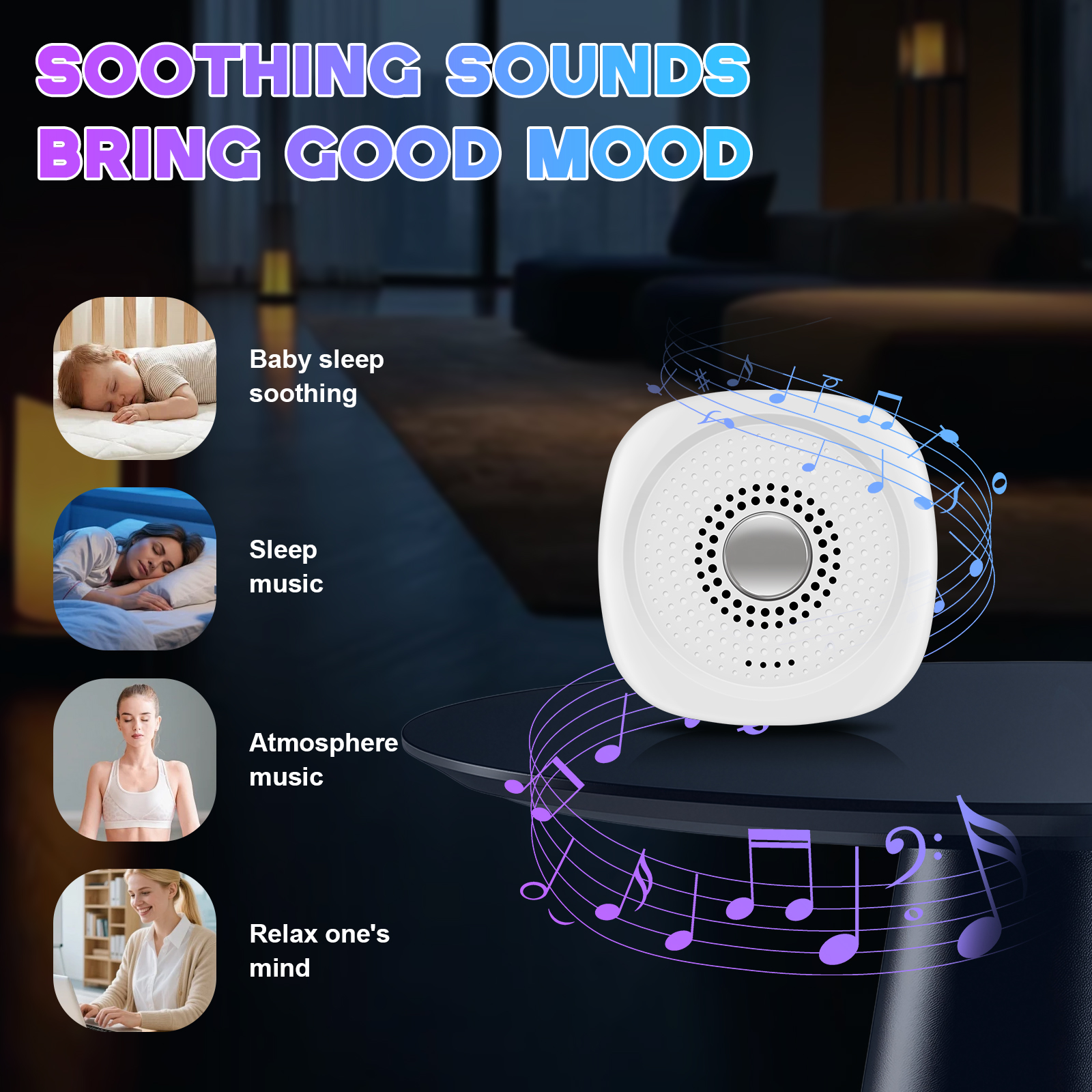 ホワイトノイズサウンドマシン、10種類の癒しサウンド搭載、赤 - White Noise Machine Baby のレビューと価格