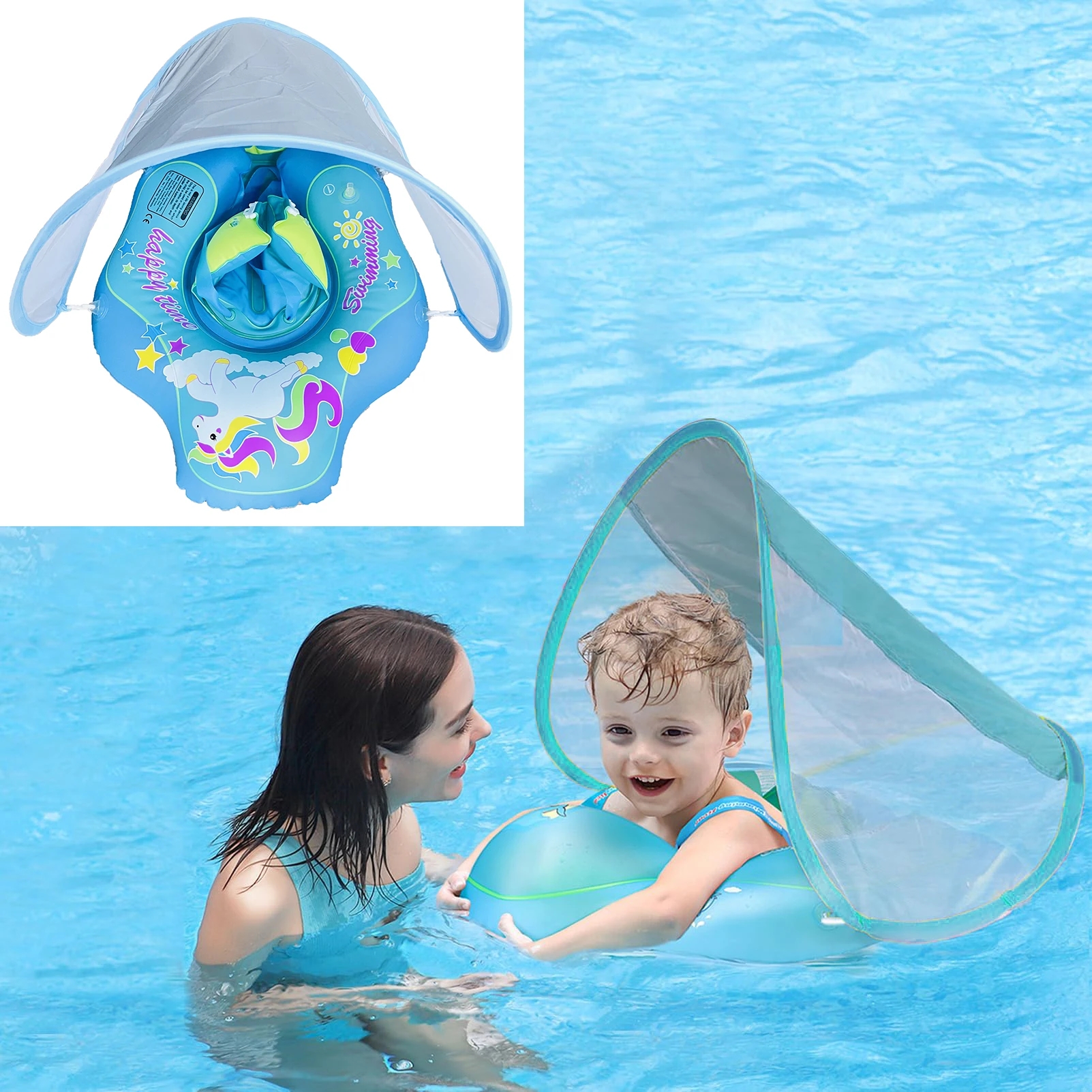 ベビー水泳リングインフレータブル調節可能な安全フロート幼児幼 - Baby Swimming Floater のレビューと価格