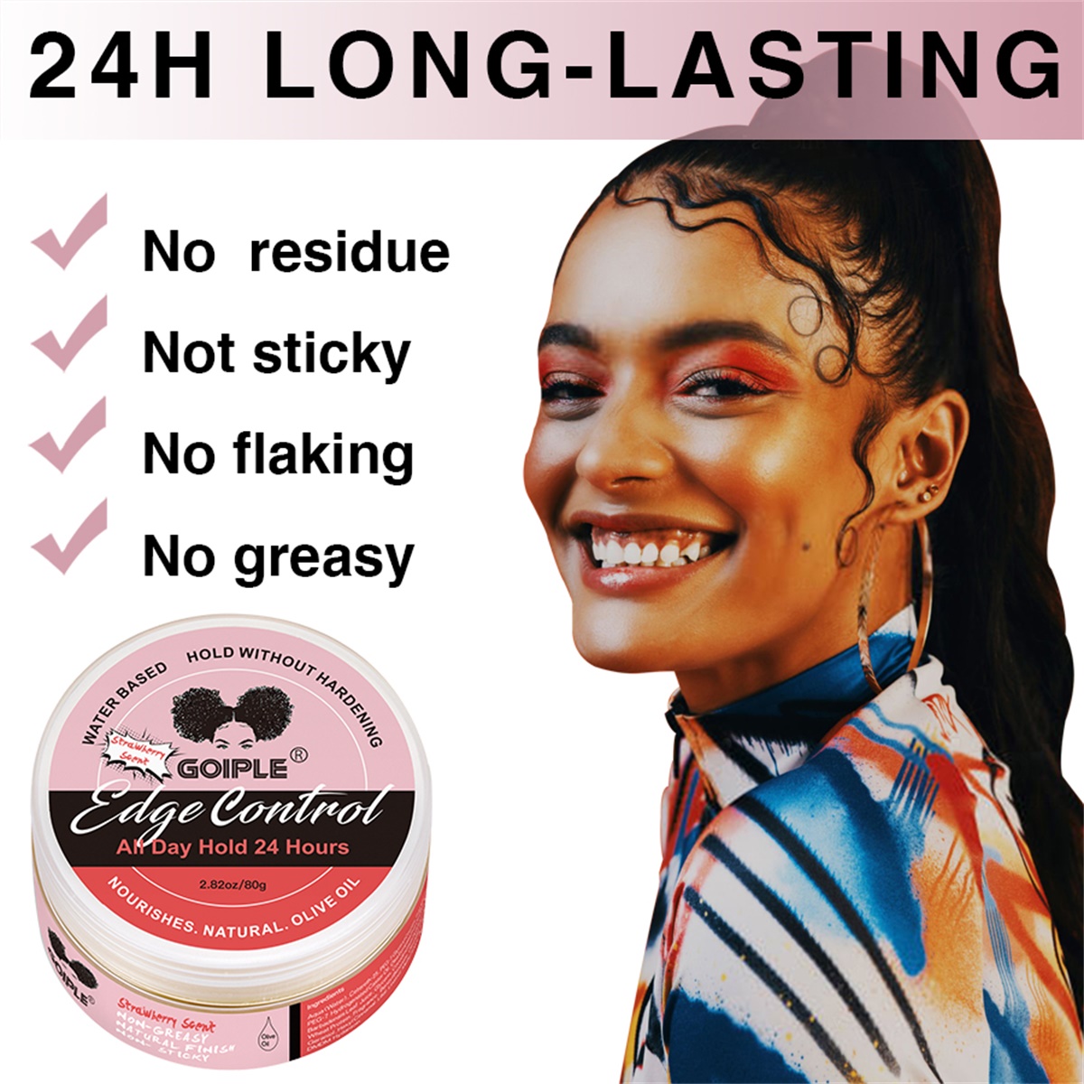 GOIPLE 80 グラムエッジコントロールワックスヘアライ - Baby Products Cream のレビューと価格