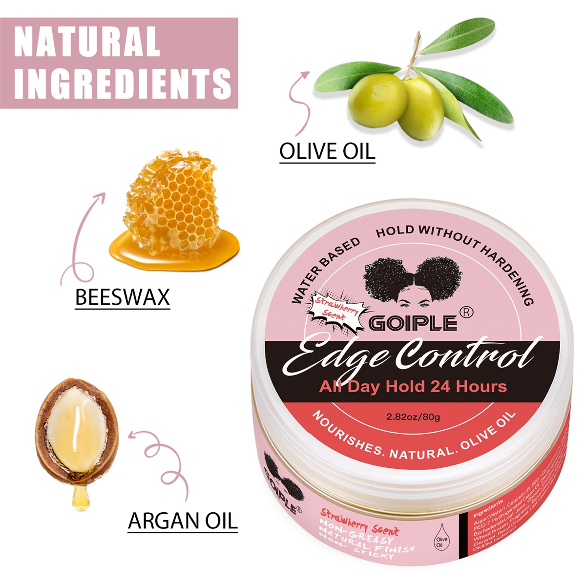 GOIPLE 80 グラムエッジコントロールワックスヘアライ - Baby Products Cream のレビューと価格