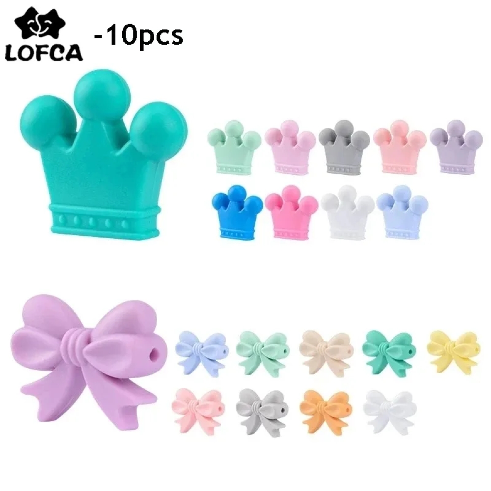 LOFCA 10 ピース/ロットシリコーンクラウンビーズ B - Baby Products List のレビューと価格
