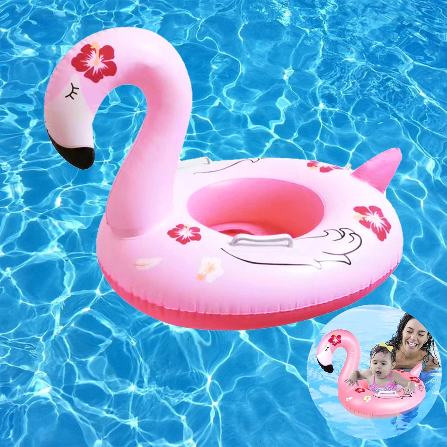夏インフレータブルおもちゃフローティングシートフラミンゴ形状 - Baby Swimming Floater のレビューと価格